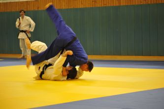 Judo in Zeitlupe.